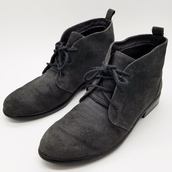 Naot Women's 9-9.5 Levanto Ankle Boots 40 Lace Up Comfort Dark Gray Suede $225 - Picture 3 of 16